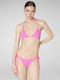Bikini Slip με Κορδονάκια Fucsia Pink