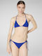 Bikini Slip με Κορδονάκια Μπλε