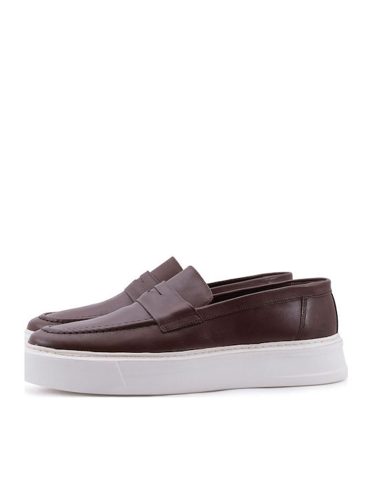 Act Men's Moccasins Tabac Brown