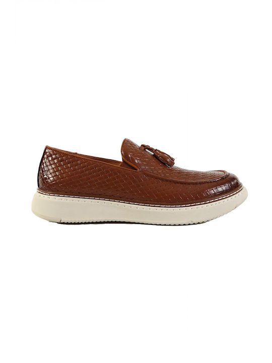 19V69 Men's Moccasins Tabac Brown