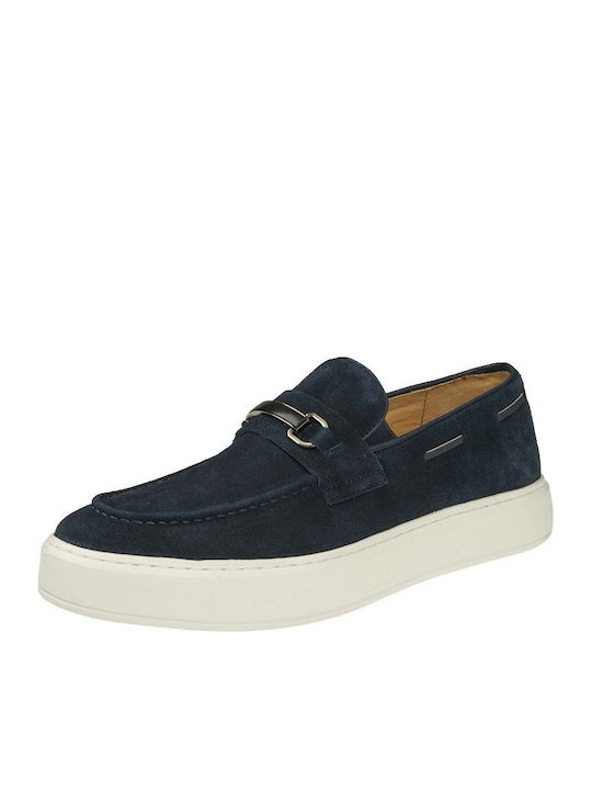 19V69 Ανδρικά Loafers σε Μπλε Χρώμα