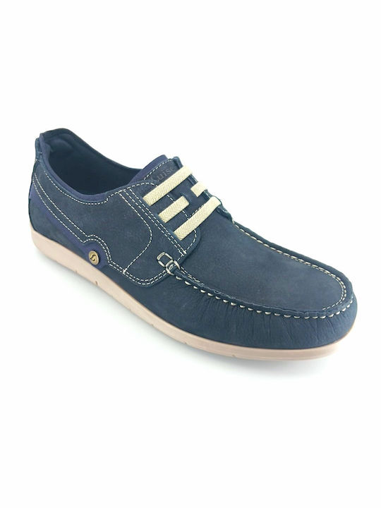 Luisetti Δερμάτινα Ανδρικά Boat Shoes σε Μπλε Χρώμα