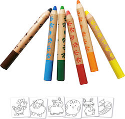 Set Creioane Colorate 6 Culori Set Creioane Colorate 6 Culori