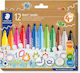 Staedtler Noris Μαρκαδόροι Ζωγραφικής 3mm Χονδροί Σετ 12 Χρώματα