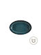 Bonna Halo Serving Platter Oval made of Porcelain Blue