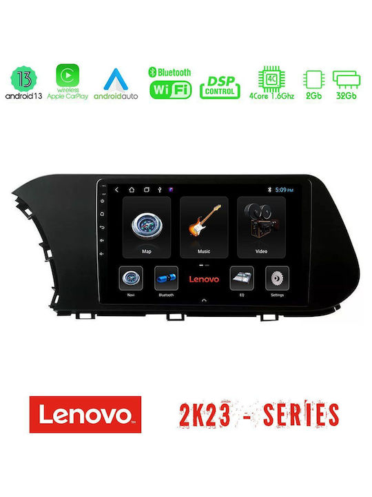 Lenovo Sistem Audio Auto pentru Hyundai i20 2021-2024 (Bluetooth/USB/WiFi/GPS) cu Ecran Tactil 10"