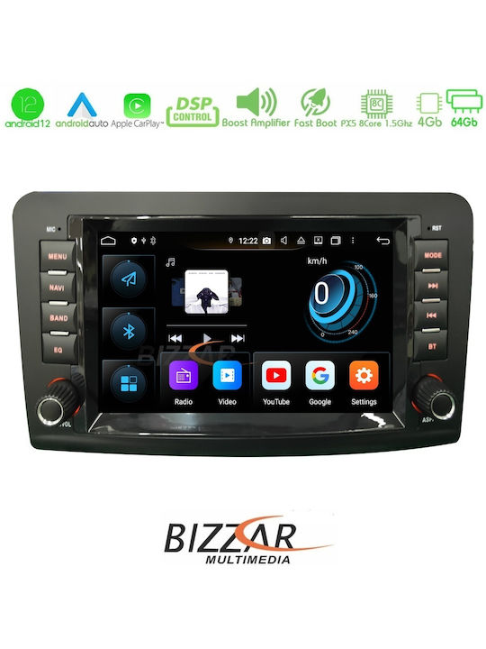 Bizzar Ηχοσύστημα Αυτοκινήτου για Mercedes-Benz ML / GL Class 2005-2011 (Bluetooth/USB/WiFi/GPS/Apple-Carplay/Android-Auto) με Οθόνη Αφής 8"