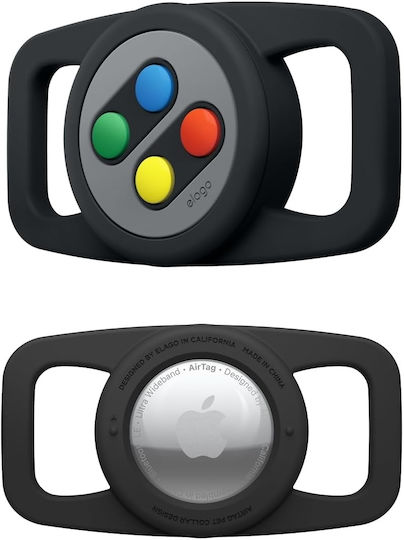 Elago W5 Pet Collar Case Premium Silicone Case for Apple AirTag Pet Collar Black Eat-w5-pet-bk Eat-w5-pet-bk