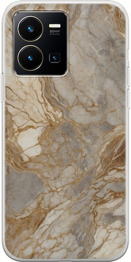 The Marble Collection - Natural Back Cover Silicon 1.5mm Multicolor (Vivo Y35)