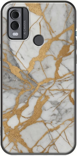 Marble Collection Umschlag Rückseite Silikon 1.5mm Mehrfarbig (Nokia C22)