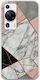 The Marble Collection - Modern Back Cover Silicone 1.5mm Multicolour (Huawei P60)