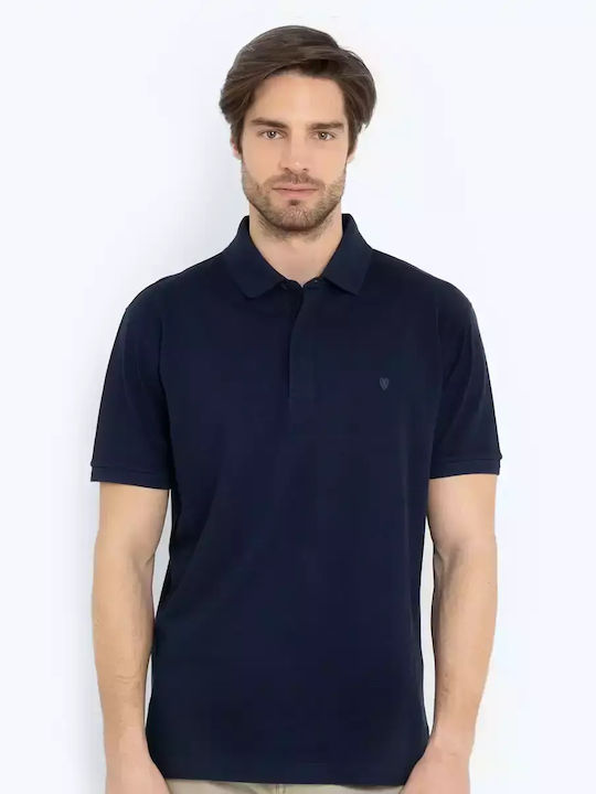 The Bostonians Bluza Bărbătească cu Mânecă Scurtă Polo dark blue