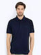 Polo Short Sleeve Dark Blue Blouse