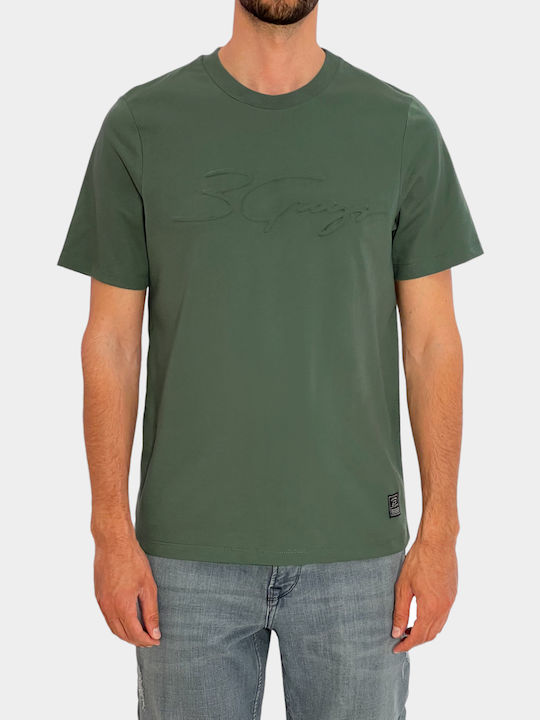 3Guys Men's Short Sleeve T-shirt Green