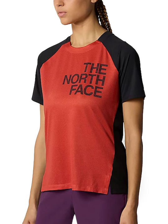 The North Face Γυναικείο Αθλητικό T-shirt Fast Drying Πορτοκαλί