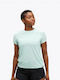 Hoka Women's Athletic Blouse Fast Drying Light Blue