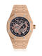 Carlo Dali Uhr Batterie mit Rose Gold Metallarmband