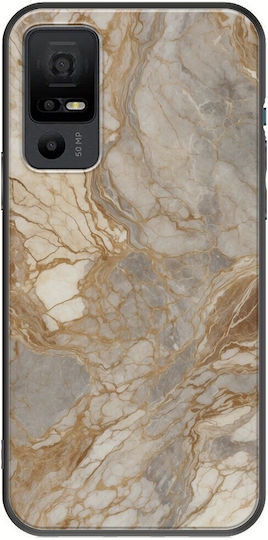 Marble Collection Natural TCL 40 Nxtpaper 5G Black TPU Black Silicone