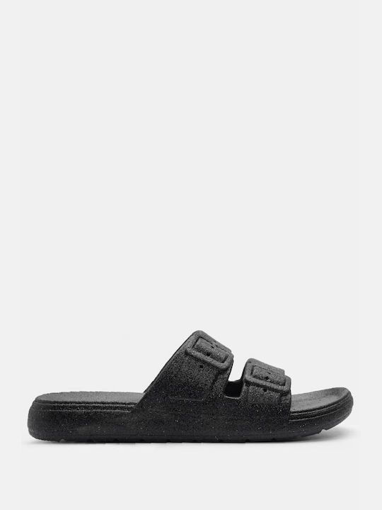 Luigi Damen Flache Sandalen in Schwarz Farbe