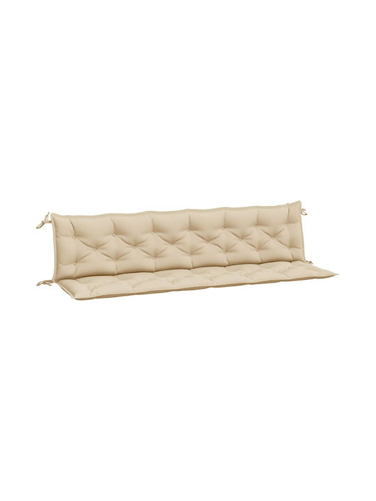 vidaXL Waterproof Garden Bench Cushion Beige 2p...