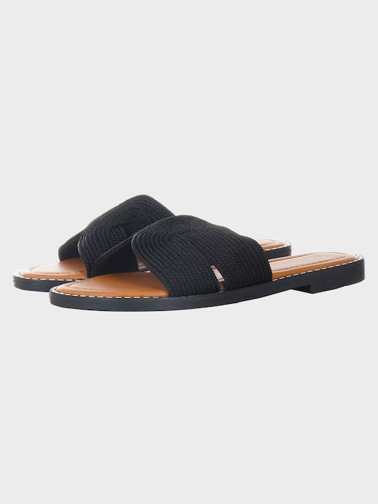 G Secret Women's Flat Sandals in Black Color