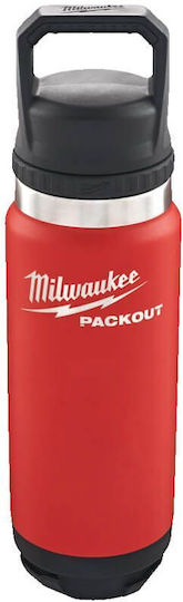 Milwaukee Packout Bottle Thermos Stainless Steel 710ml Red