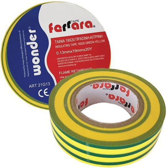 Insulation Tape Wonder 19mm X 20m White