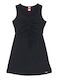 Kinderkleid Ärmellos Black