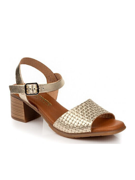 Boxer Leder Sandalen Anatomisch Gold