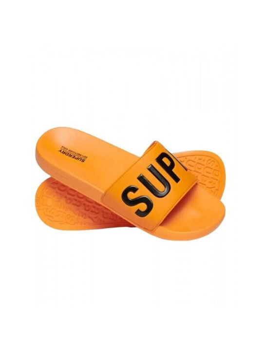 Superdry Core Vegan Pool Ανδρικά Slides Μαύρα