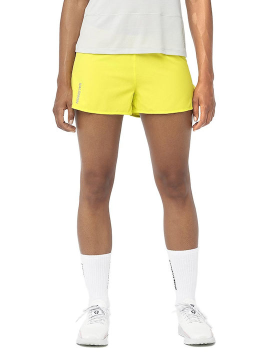 Salomon Cross Women's Sporty Shorts Yellow