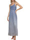Summer Maxi Dress for Wedding and Christening Azzurro Ciel