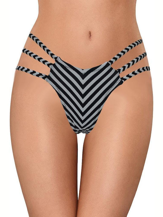 Gorsenia Bikini Șir de caractere BLACK