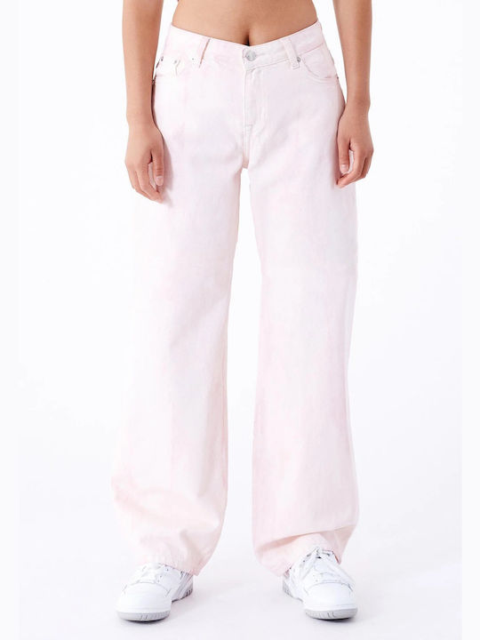 Dr Denim Women's Cotton Trousers Marble Pink