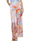 Women's Fabric Trousers Loose Fit Purple