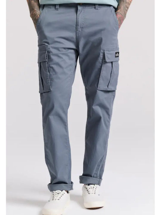 Trousers Cargo Elastic in Regular Fit Stormy Blue