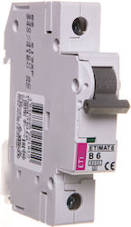 ETI Automatic Circuit Breaker 6A Single Pole AC
