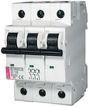 ETI Automatic Circuit Breaker 20A Triple-pole 002135717