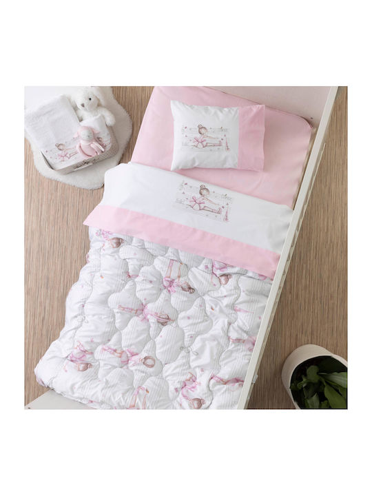 Borea Duvet Crib Microfiber Ballerina Multicolour 110x140cm