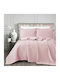 Borea Όνειρα Set Blanket Pique Queen 230x245cm. Pink