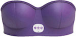 Breast Massage Bra Electric Vibration Infrared Heating Eu Plug Purple Massager