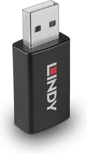 Αντάπτορας Usb Lindy 2.0 Typ A To A Data Blocker Battery Charging 1.2
