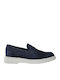 Δερμάτινα Ανδρικά Loafers σε Μπλε Χρώμα