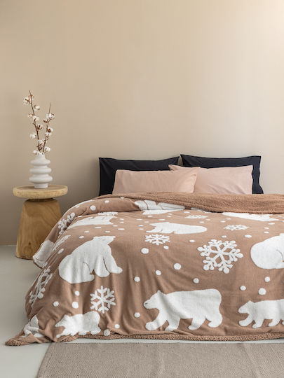 Palamaiki Polo Decke Fleece Einzeln 160x220cm Beige