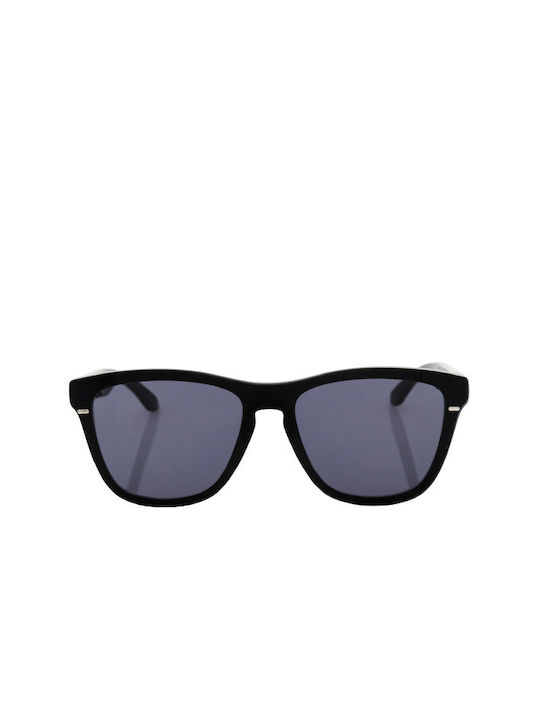 One Sunglasses with Black Acetate Frame and Gre...