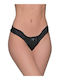 Damen Zeichenfolge Black
