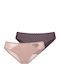 Women's Slip 2Pack with Lace Pink-purple