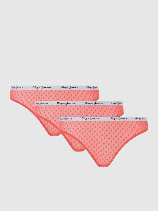 Pepe Jeans Дамско Прашка 3Pack Червени