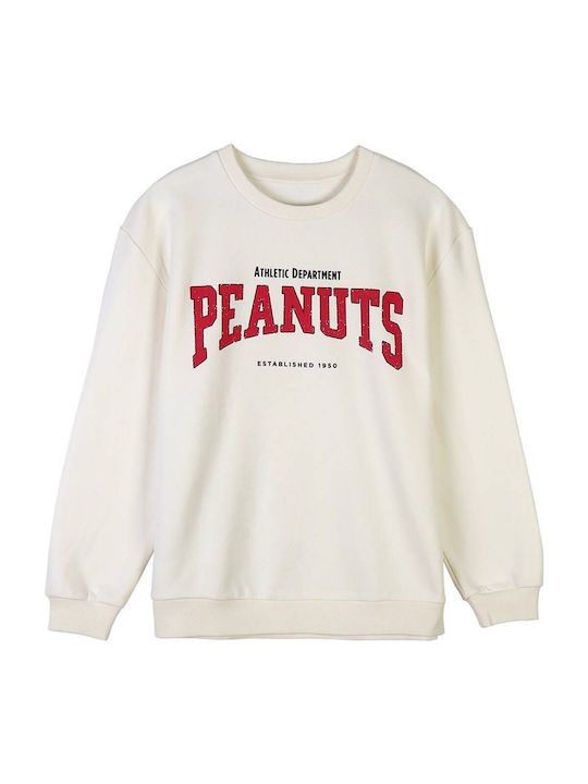 Cerda Snoopy Peanuts Sweatshirt Weiß Baumwolle