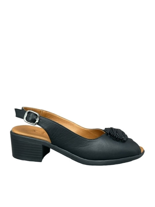 Pumps mit Riemchen Schwarz